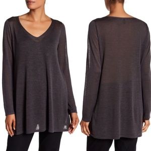 Eileen Fisher | V-Neck Silk/Linen Tunic - image 1